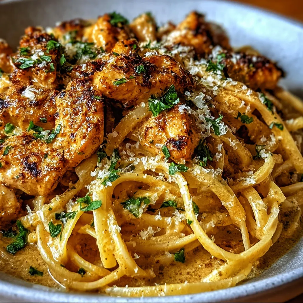 Easy Cowboy Butter Chicken Linguine with Herb-Garlic Compound Butter for Busy Weeknight Dinners - tertiary view